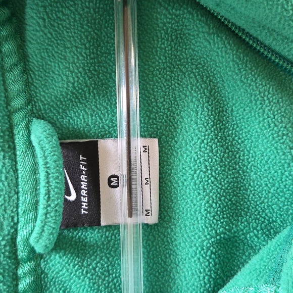 Two Nike Forest Green Therma Fit Fleece Jackets Size Medium - Picture 7 of 7